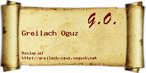 Greilach Oguz névjegykártya